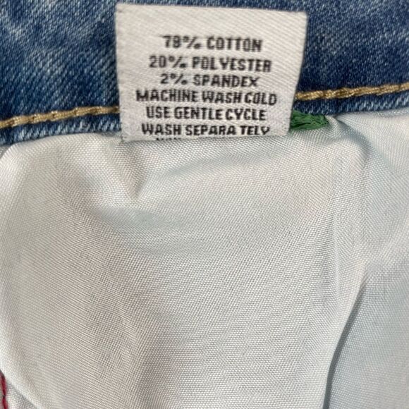 GoGo Red Striped Stretch Denim Jeans Size 11 EUC - Picture 6 of 6